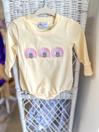 Beige Turkey Embroidery Bubble