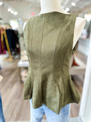 Olive Sleek & Chic Sleeveless Top