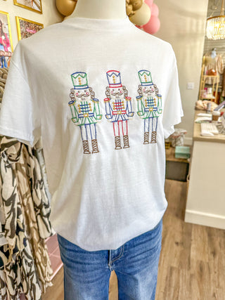 Classic Colors Nutcracker Embroidered Tee