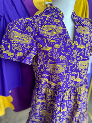 LSU Team Toile Taste of Tradition Dress