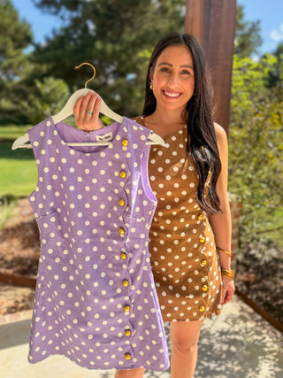 Brown Pippa Polka Dot Romper