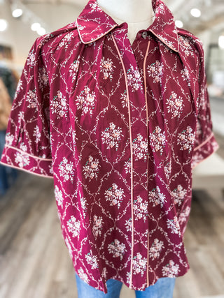 Mulberry Manor Short Sleeve Top