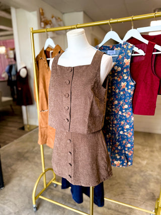 Cocoa Hollis Button Skort Set