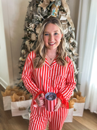 Peppermint Stripes Pajama PANTS Set