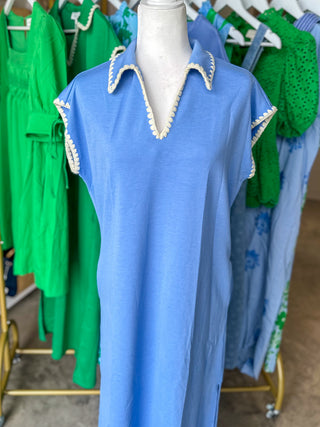The Blue Harper Causal Trim Maxi Dress