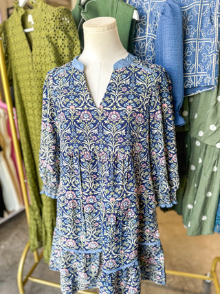 Navy Emerson Ashdown Abbey Mini Dress