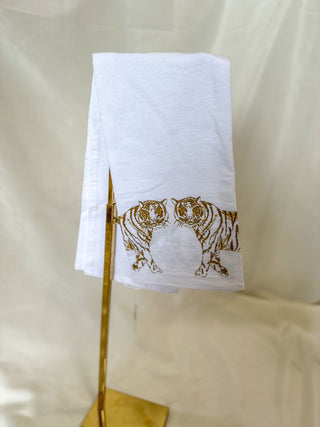 Tiger Walk Flour Sack Hand Towel