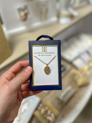 Nicole Gold Locket Necklace