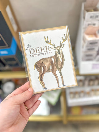 Oh Deer Another Year Greeting Card