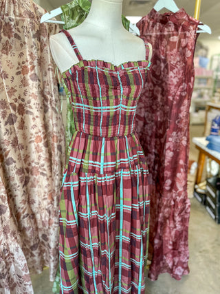 Colors of Fall Plaid Maxi Dress