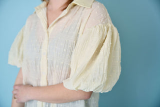 Beige Sophistication At Best Blouse