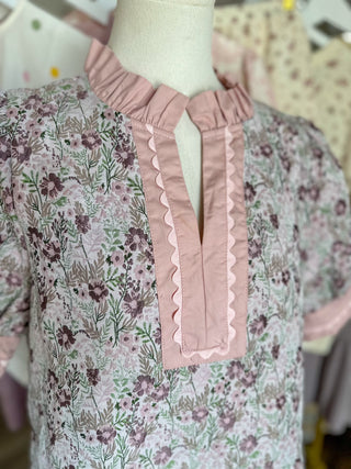 Little Pink Floral Mini Dress