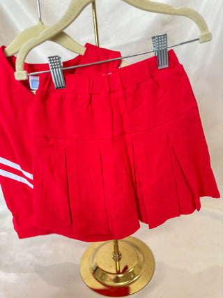 Red Go Fight Win Cheerleader Uniform