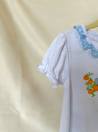 Pumpkin Embroidery Dress