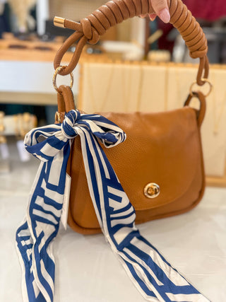 Navy & White Scarf Styling Gift Set