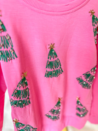 YOUTH- Sarah Green Trees Sweatshirt