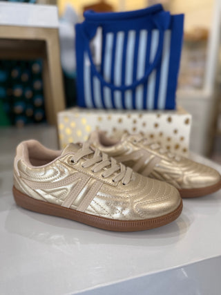 Elise Gold Combo Sneaker