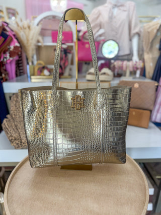 Gold EC Heath Tote Bag | Caroline Hill