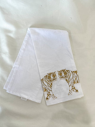 Tiger Walk Flour Sack Hand Towel