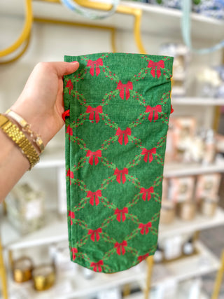 Holiday Trellis Bottle Keeper Pouch