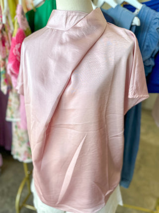 Pink Timeless Touch Satin Top