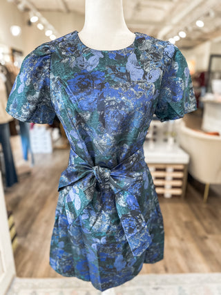 Moonlight Muse Side Tie Mini Dress