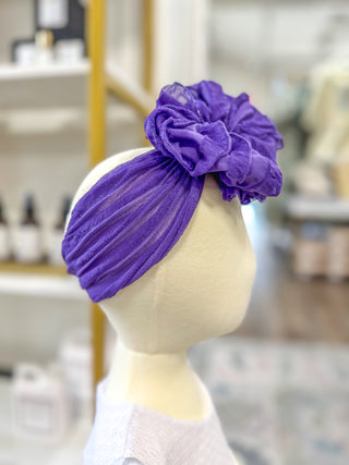 Frilly Frou Purple Grape Bow Headband