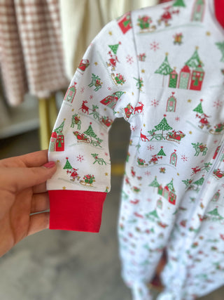 Baby Loren Christmas Footies