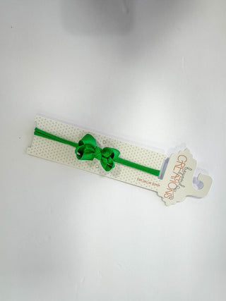 Emerald Headband Bow