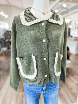 Olive Timeless Touch Sweater
