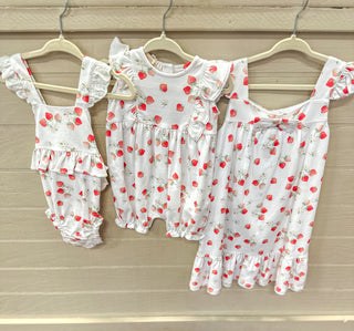 Juicy Strawberries Romper