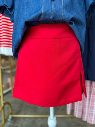The Red Lucky Charm Skort