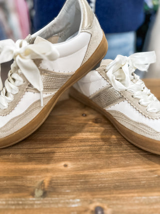 Beige Gold Dixie Darling Sneakers
