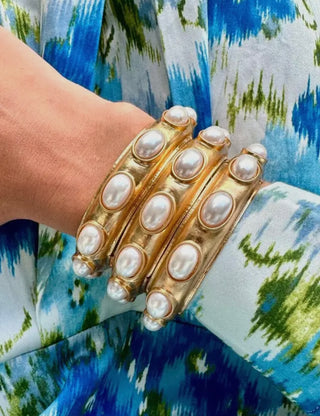 Gold Harriette Pearl Bracelet