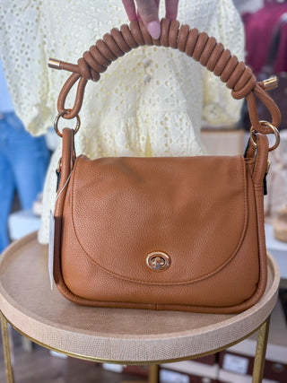 Mocha Effie Messenger Satchel Bag