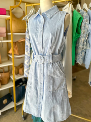 The Blue Bay Belted Mini Dress