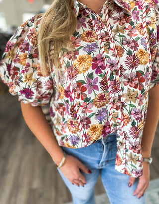 The Sunday Market Floral Top