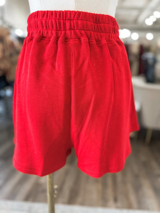 Red Holiday Pearl Charm SKORT