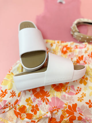 Torrey White Weather Resistant Summer Slides