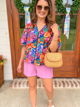 Pink Summer Social Shorts