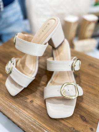 Ivory Caption 03 Double Strap Heel