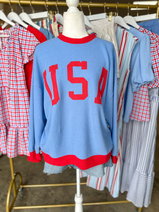 The Darling USA Knit Long Sleeve Top