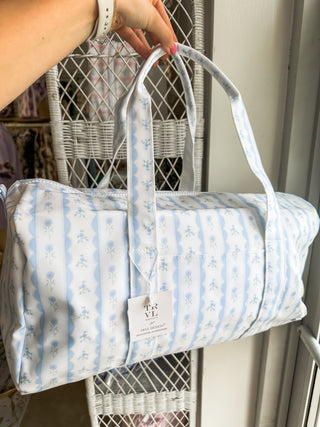 TRVL Blue Ribbon Floral Weekender Duffel Bag