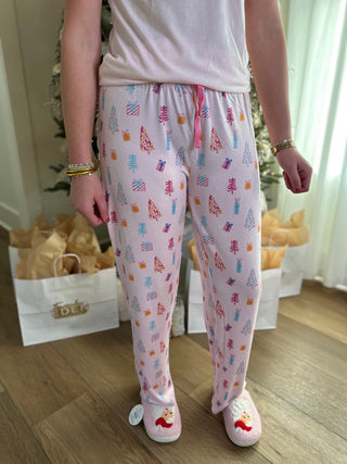 Twinkle Tree Sleep Pants Light Pink/Multi