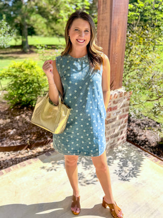 The Denim Dottie Days Mini Dress