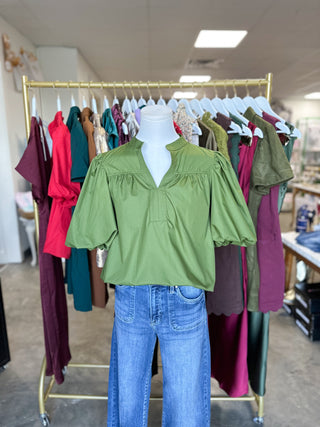 The Olive Soft Grace Short Sleeve Top