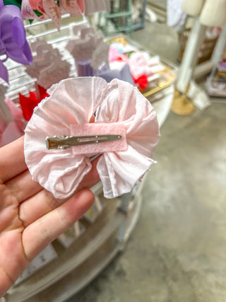 Perfect Pink Frilly Frou Clip - Set