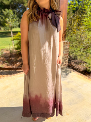 All Tied Up Ombre Maxi Dress