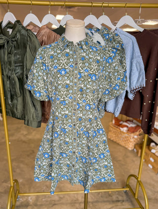 Ashdown Abbey Olive Rory Mini Dress