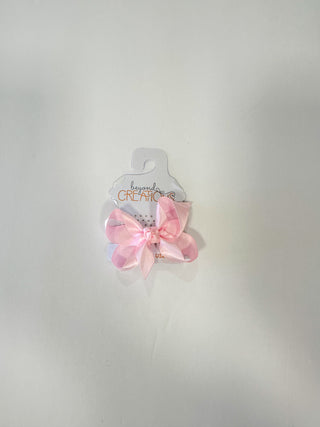 Powder Pink Small Satin Bow